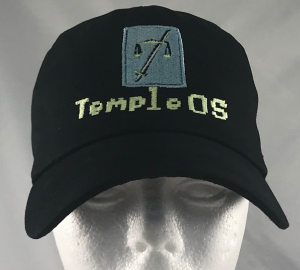 TempleOS glow in the dark hat