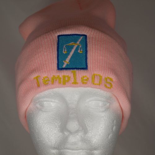 TempleOS pink beanie