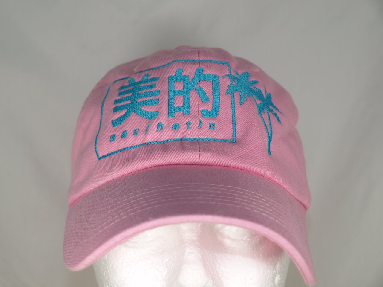 Pink vaporware aesthetics hat