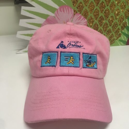 AOL pink hat