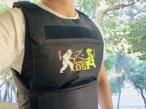 TempleOS CIA plate carrier vest glow in the dark d3vur