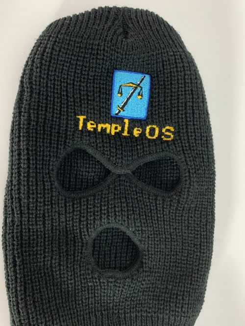 TempleOS ski mask d3vur