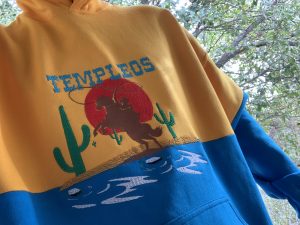 Cut&Sew TempleOS Western hoodie