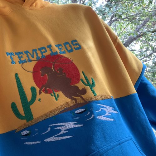 Cut&Sew TempleOS Western hoodie