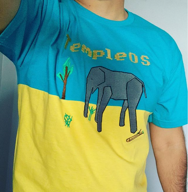 Cut&Sew TempleOS Realistic Elephant tshirt